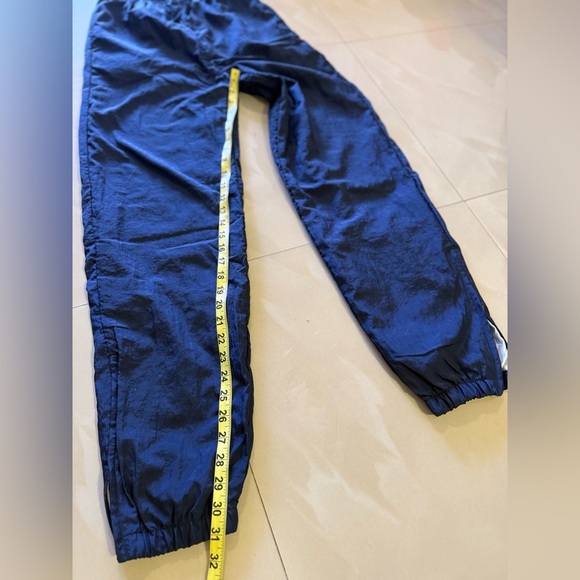 MacGregor‎ Nylon Jogging Pants size S blue sport pants  ankle zipper pockets - Picture 16 of 16